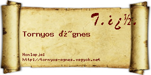 Tornyos Ágnes névjegykártya